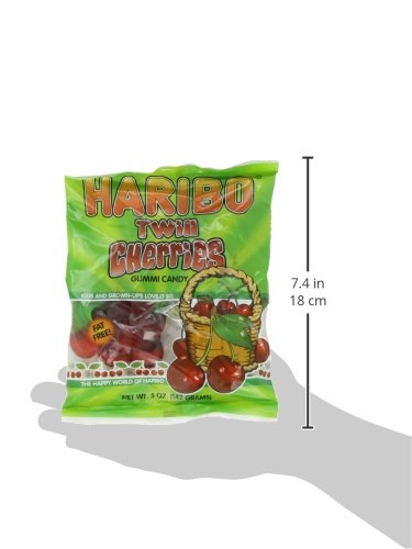 HARIBO Gummi Candy, Happy Cherries, 5 oz. Bag (Pack of 12)