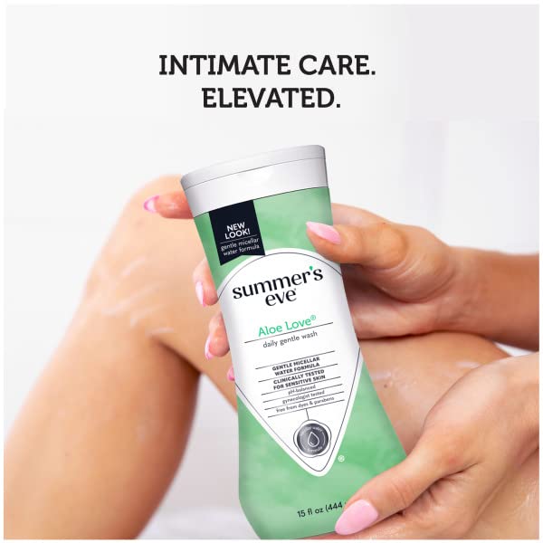 Summer?S Eve Aloe Love Gentle Daily Feminine Wash, Removes Odor, Ph Balanced, 15 Fl Oz. (Pack Of 7)