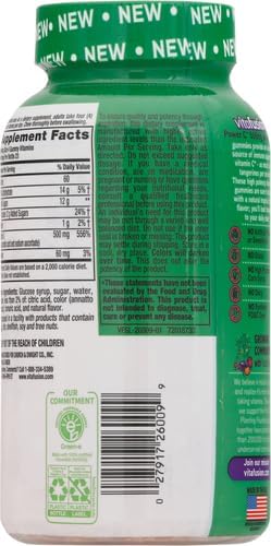 Vitafusion Extra Strength Power C Gummy Vitamins, Tropical Citrus Flavored Immune Support (1) Vitamins, 92 Count (Pack of 2)