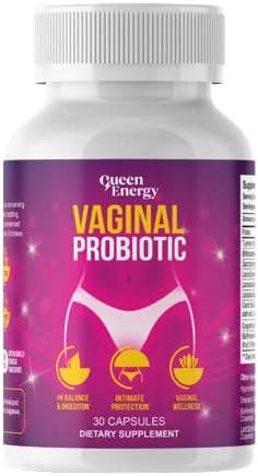Queen Energy Vaginal Probiotic – Supports pH Balance, Odor Control & Digestive Health – 30 Capsules
