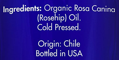 Zongle Therapeutics Organic, Rosehip Oil, for Face, Cold Pressed – 100% Pure, Rosehip Oil, for Skin, Hair, 1 OZ