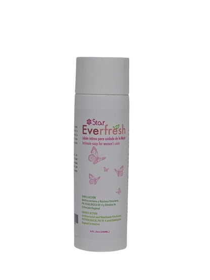 Everfresh Intimate Feminine Wash – Antibacterial Soap with pH 4, Maximum Freshness, Vaginal Hygiene Cleanser for Daily Women Care, 8 fl oz