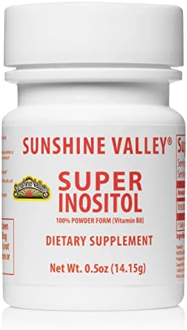 Sunshine Valley® Super Inositol Powder – Dietary Supplement, Wellness & Healthy Lifestyle – Unflavored Powder – 0.5 oz