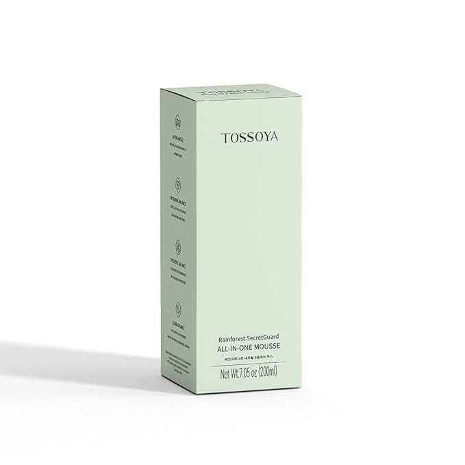 Tossoya™ Gentle Intimate Mousse - pH Balanced Daily Cleanser for Sensitive Skin - Refreshing & Hydrating Feminine Wash - Plant-Based Formula - 200ml (6.76 fl oz)