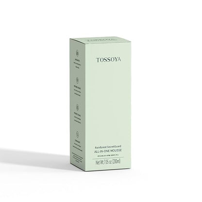 Tossoya™ Gentle Intimate Mousse - pH Balanced Daily Cleanser for Sensitive Skin - Refreshing & Hydrating Feminine Wash - Plant-Based Formula - 200ml (6.76 fl oz)