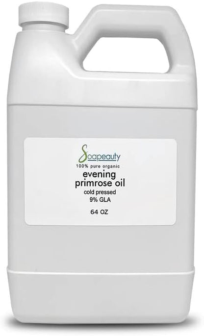 Soapeauty Evening Primrose Oil Cold-Pressed and Cold-Filtered Natural Oil. Evening Primrose Oil Contains high Level (9%) of The Essential Fatty Acid Gamma-Linolenic Acid (64 OZ)