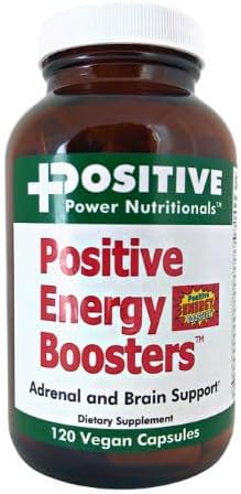 VitaBoost Positive Power Energy Boosters – Natural Energy Supplement with Herbs, B-12, Bee Pollen, Jitter-Free Smooth Energy, Quick & Safe, No Caffeine, Ephedra, or Guarana (120)