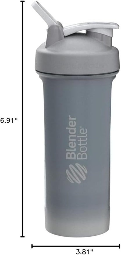 BlenderBottle Classic V2 Shaker Bottle Perfect for Protein Shakes and Pre Workout, 28-Ounce, Pebble Grey