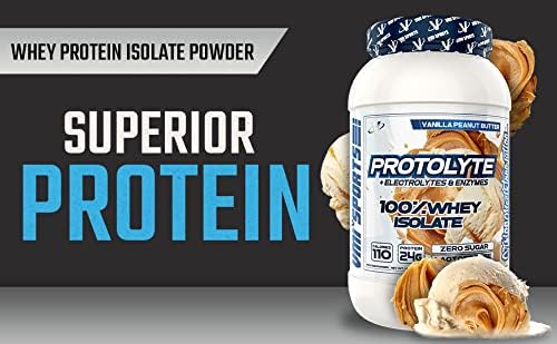 VMI Sports | ProtoLyte Whey Isolate Protein Powder | Low Calorie Whey for Weight Loss and Muscle Gain | Digestive Enzymes | Non-GMO (1.6 lb, Vanilla Peanut Butter)