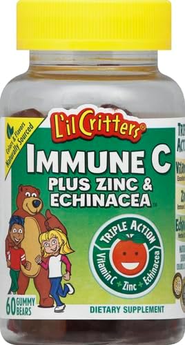 L'il Critters Gummies Immune C Plus Zinc and Vitamin D 60 Ea