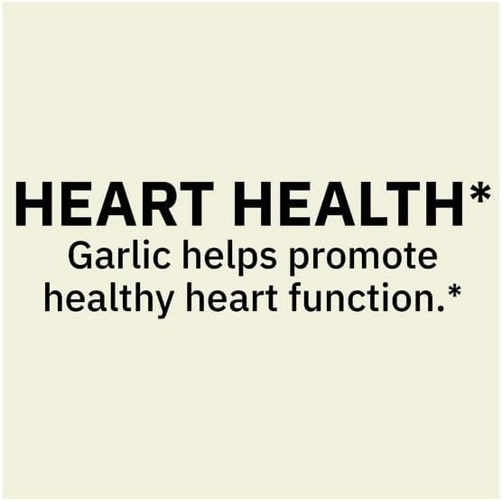 H4U Spring Valley Odor-Controlled Garlic Dietary Supplement Softgels for Heart Health, 1000 mg, 120 Count