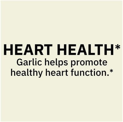 H4U Spring Valley Odor-Controlled Garlic Dietary Supplement Softgels for Heart Health, 1000 mg, 120 Count