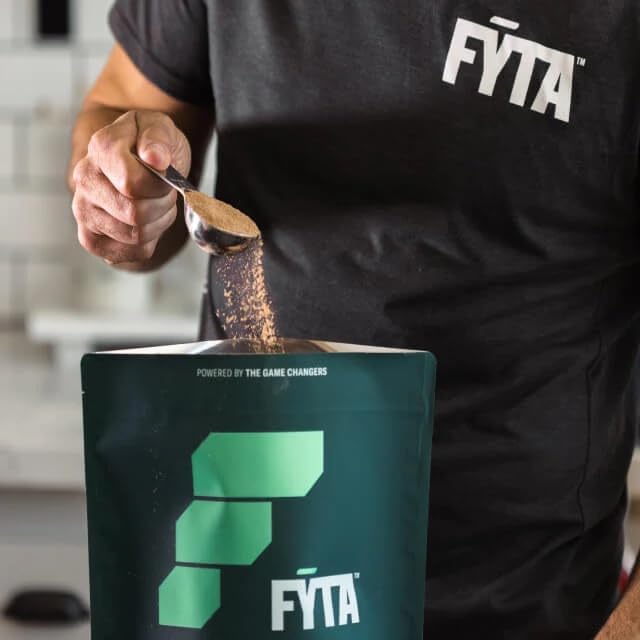 FYTA - Vanilla Protein Powder Plant Based with Better Taste & Texture Than Whey Protein - Non-GMO & Dairy Free Protein Powder Vegan for Women & Men - Caramel Vanilla 630g