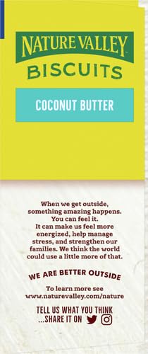 Nature Valley Biscuit Sandwiches, Coconut Butter, Snack Bars, 13.5 oz,10 Count (Pack of 2)