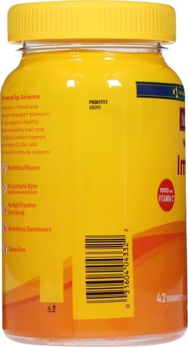 Nature Made Wellblends ImmuneMAX Gummies,Vitamin C,Zinc,and Vitamin D3,Immune Support Supplement,42 Tangerine Flavor Gummies,(Pack of 2)