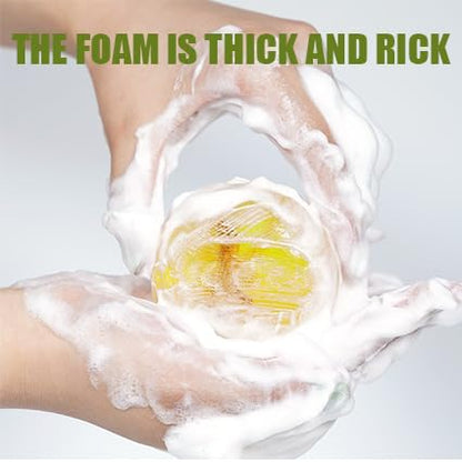 2 PCS Premium Yoni,Natural Feminine Care for pH Balance,Herbal Organic Ingredients,Hydration&Odor Control,Handmade Vegan,Daily Intimate Hygiene with Bubble Foam Net