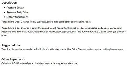 Odor Cleanse