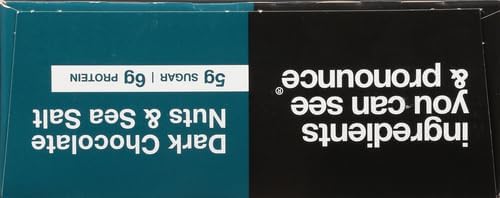 KIND Nut Bars, Dark Chocolate Nuts and Sea Salt, Healthy Snacks, Gluten Free, Low Sugar, 6g Protein, (Pack of 24)