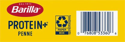 Barilla Protein+ (Plus) Penne Pasta,14.5 Ounce - plant based - Made from Lentils,Chickpeas & Peas - Non-GMO,Kosher Certified,(Pack of 4)