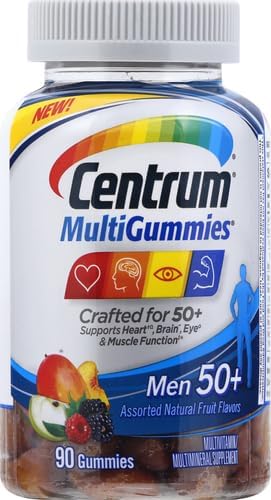 Centrum MultiGummies Gummy Multivitamin For Women 50 Plus, With Vitamin D3, B6 And B12, Multivitamin/Multimineral Supplement - 90 Count