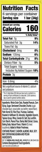 Nature Valley Granola Bars, Sweet Salty Nut, Salted Caramel Chocolate, 6 ct, 7.2 OZ