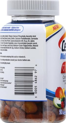 Centrum MultiGummies Gummy Multivitamin For Women 50 Plus, With Vitamin D3, B6 And B12, Multivitamin/Multimineral Supplement - 90 Count
