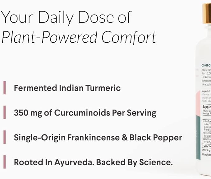 Nutritional Roots - Indian Turmeric + Frankincense - With 95% Curcuminoids, Curcumin Longa, Boswellia Serrata & Black Pepper - Supports Joint Health - Dietary Supplement - 1 Month Supply - 60 Capsules
