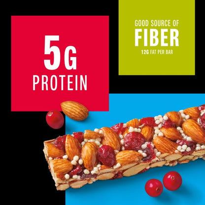 KIND Nut Bars, Cranberry Almond, Healthy Snack Bars, Gluten Free, Low Sugar, 6g Protein, 24 Count