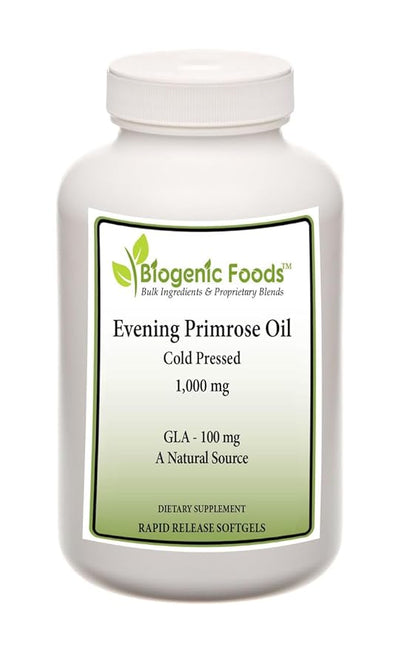 Evening Primrose Oil - Cold Pressed 100 mg of Natural Sourced GLA - 1,000 mg