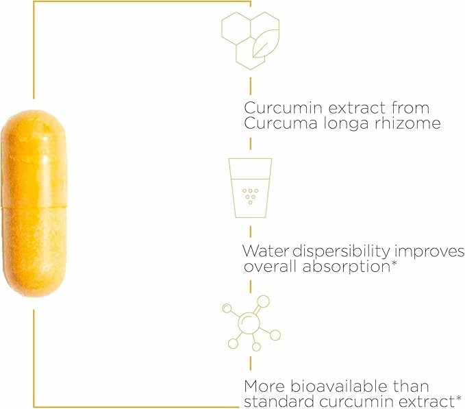 Integrative Therapeutics Theracurmin HP - Heart & Joint Health Support* - Muscle Recovery Support* - 27x More Bioavailable Than Standard Curcumin Extract - 120 Capsules (60 Servings)