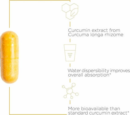Integrative Therapeutics Theracurmin HP - Heart & Joint Health Support* - Muscle Recovery Support* - 27x More Bioavailable Than Standard Curcumin Extract - 120 Capsules (60 Servings)