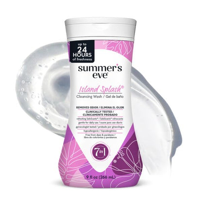 Summer's Eve Cleansing Wash for Sensitive Skin, Island Splash 9 oz (Pack of 12)