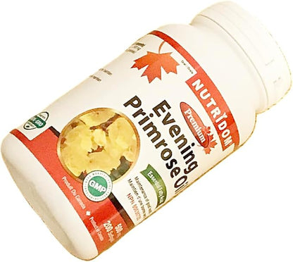 Nutridom Evening Primrose Oil Omega-6 & GLA 500mg 200Softgels