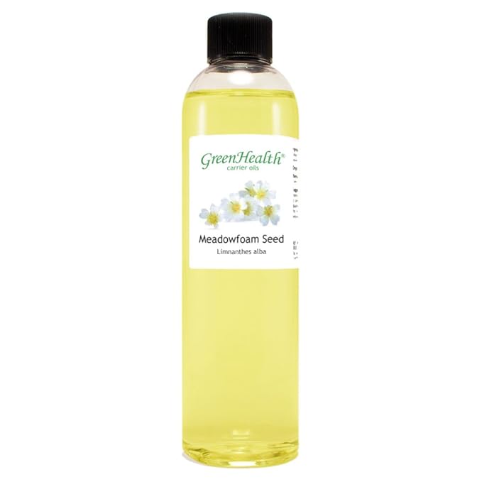 GreenHealth Meadowfoam Seed Carrier Oil - 8 fl oz (237 ml) - 100% Pure Cold Pressed