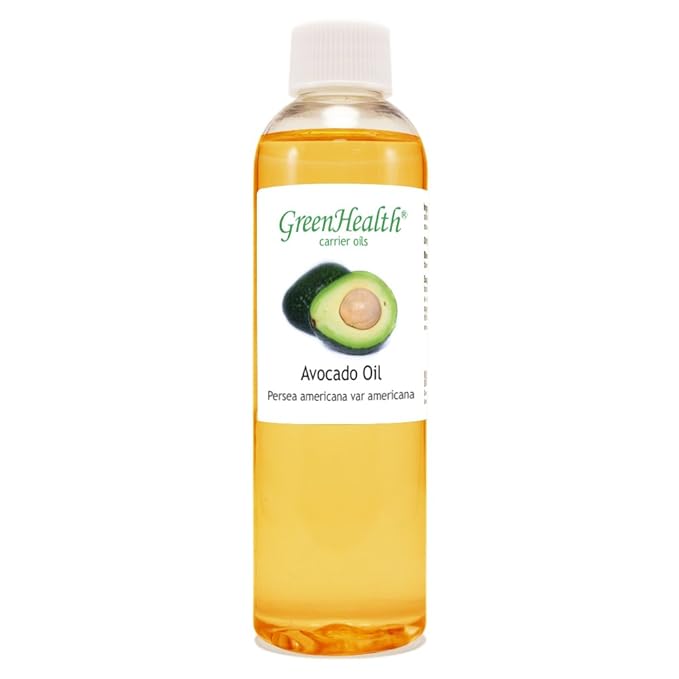GreenHealth Avocado Carrier Oil – 4 fl oz (118 ml) Plastic Bottle w/Cap – 100% Pure Carrier Oil