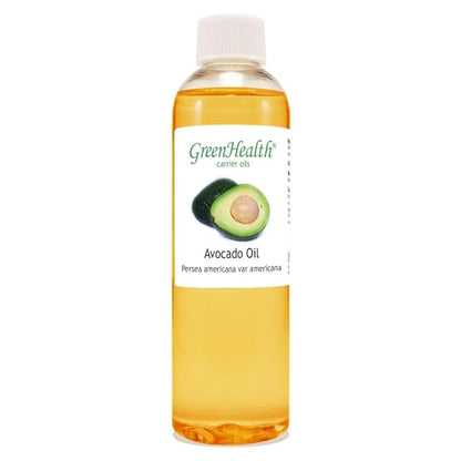 GreenHealth Avocado Carrier Oil – 4 fl oz (118 ml) Plastic Bottle w/Cap – 100% Pure Carrier Oil