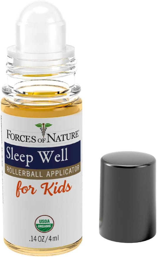 Forces of Nature Natural Sleep Support for Kids, Organic Homeopathic Remedy with Oats and Valerian, 4ml