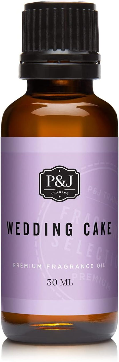 P&J Fragrance Oil - Wedding Cake Scent, 30ml - Candle, Soap, Diffuser Oil