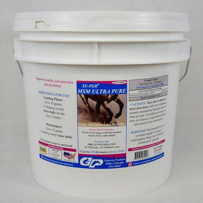 SU-PER MSM Ultra Pure Horse Joint Supplement - Helps Maintain Joint Mobility and Flexibility - 20 Pound, 30 Month Supply
