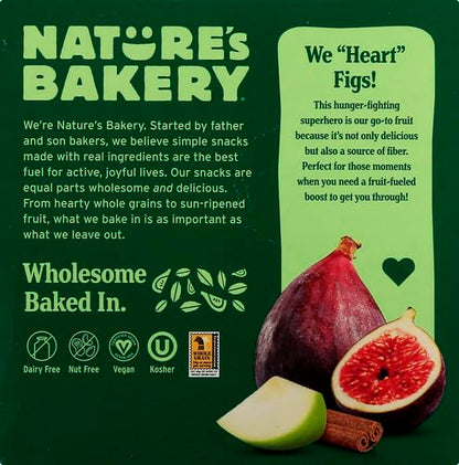 Nature's Bakery Fig Bars, Apple Cinnamon, 2 Oz, 6 Ct (Pack of 2)