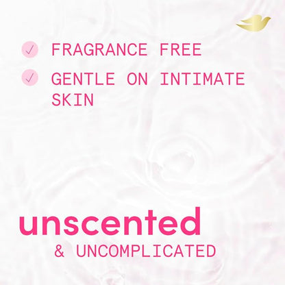 Dove Intimate Wash for Women - Gynecologist Tested Unscented Hydrating pH Optimized Feminine Wash For Sensitive Skin, 8 oz