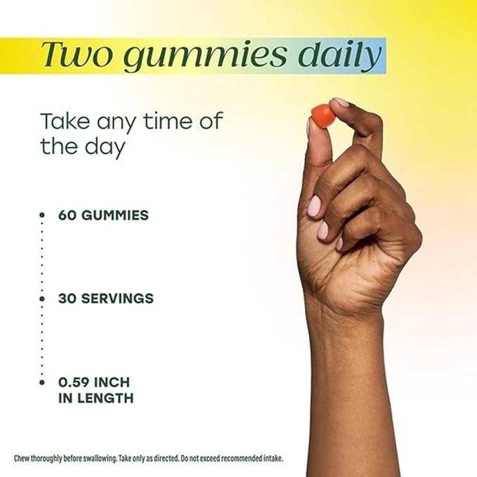 MegaFood Vitamin D3 K2 Gummies - Vitamin D 5000 IU for Bone & Immune Health Plus Support for Optimal Calcium Absorption - Peach Flavor, Pectin Based - 60 Vegetarian D3 and K2 Supplements, 30 Servings