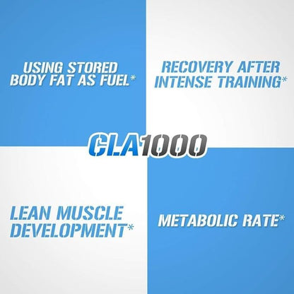 Conjugated Linoleic Acid CLA Pills - CLA 1000mg Diet Pills to Support Weight Loss Fat Burning Lean Muscle and Faster Metabolism - Stimulant-Free CLA 1000mg Safflower Based Fat Loss Support Pills - 180