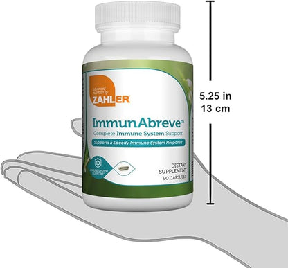 Zahler ImmunAbreve, Powerful Immune System Support, Contains Vitamin C Pantothenic Acid Echinacea and More, Certified Kosher (90 Capsules)