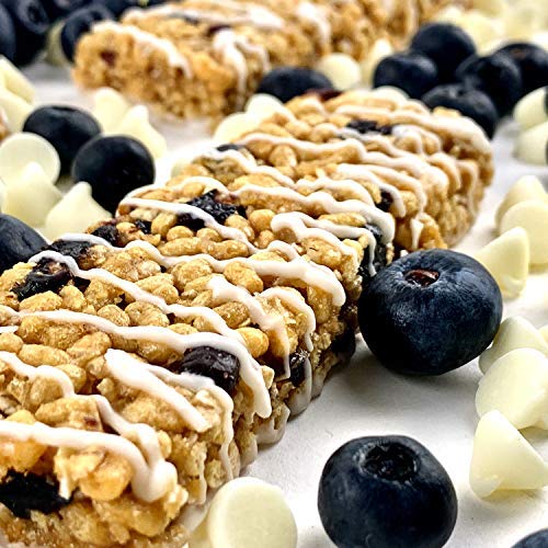 No Nuts! Blueberry & Vanilla Protein Bars – Nut-Free & School-Safe | 12g Plant Protein, Vegan, Gluten-Free, Non-GMO, Organic, Kosher | 12 Count