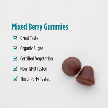 Nordic Naturals Stress Relief Gummies, Mixed Berry, 40 Gummy Supplements, Supports Daily Mood and Immune System Health, Non-GMO, Vegetarian, 20 Servings (Pack of 2)