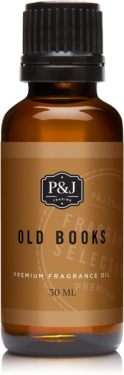 P&J Trading Fragrance | Old Books Oil 30ml - Candle Scents for Candle Making, Freshie, Soap Making Supplies, Diffuser Oil Scents