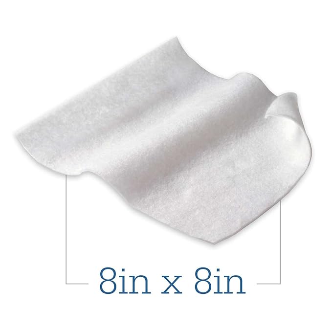 Essential Bath Cleansing Washcloths - 30 Package, 240 Cloths - Fragrance Free no Rinse Bathing Wipes, Ultra-Soft and Thick Medium Weight Cloth