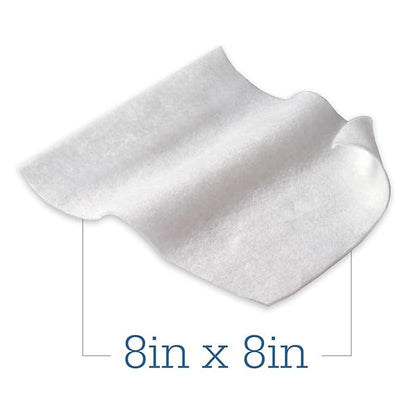 Essential Bath Cleansing Washcloths - 30 Package, 240 Cloths - Fragrance Free no Rinse Bathing Wipes, Ultra-Soft and Thick Medium Weight Cloth
