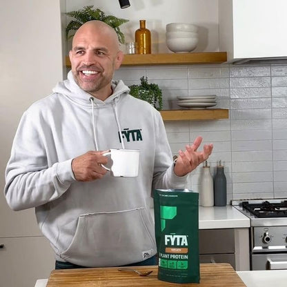 FYTA - Vanilla Protein Powder Plant Based with Better Taste & Texture Than Whey Protein - Non-GMO & Dairy Free Protein Powder Vegan for Women & Men - Caramel Vanilla 630g